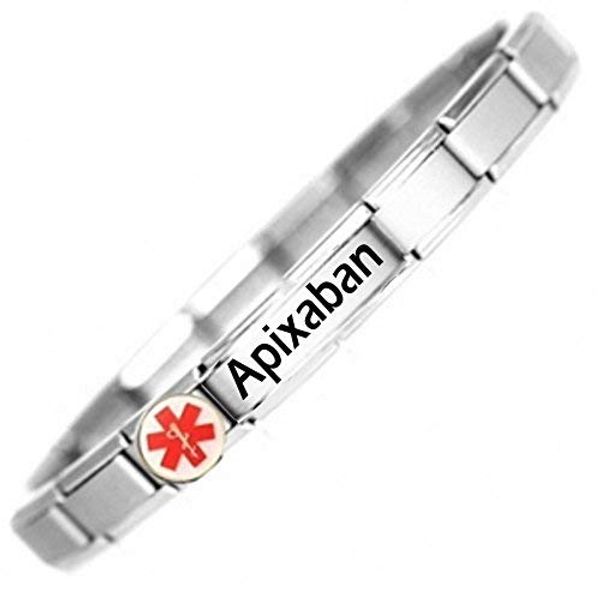 Taking Apixaban Medical ID Alert Bracelet.