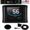 OBD2 Car HUD Head Up Display Speed KM/h MPH OverSpeed Warning Water Temperature