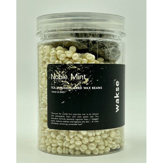 Noble Mint Hard Wax Beans by Wakse  10 Oz