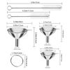 6 Pcs Stainless Steel Mini Funnels for Kitchen use  Large Tiny Small Funnel Set3