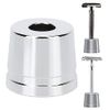 Safety Razor Base Holder, Men's Shaving Razor Stand Holder Wide Opening Alloy Universal Men Shaving Brush Drying Stand Toothbrush Holder for Bathroom Countertops Manual Razor Holder for Countertops