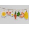 Food Sample Sushi Earrings, Vinyl Chloride, No Gemstone