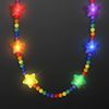 Rainbow Light Up Star Beads LED Party Necklaces