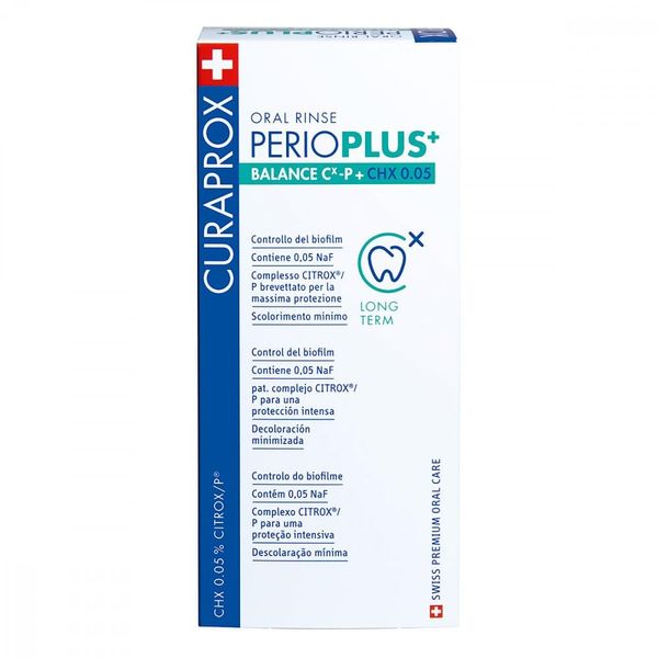 Curaprox Perio Plus+ Balance Mouthwash CHX 0.05% 200 ml