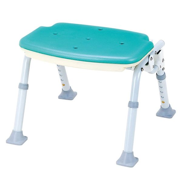 Softec SBM-12GR Folding Shower Bench, Backless, Light Green, Middle Type