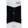 Scunci 1782903a048 Black No Damage Thin Elastics 24 Count