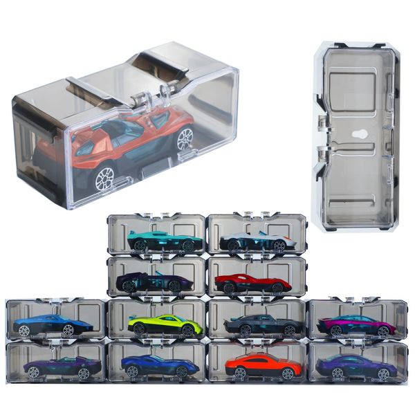 40 Pcs 1/64 Toy Car Display Organizer Storage Case for Hot Wheels Car,for Model and Matchbox Car,Clear Acrylic Dustproof Hot Toy Wheels Display Case