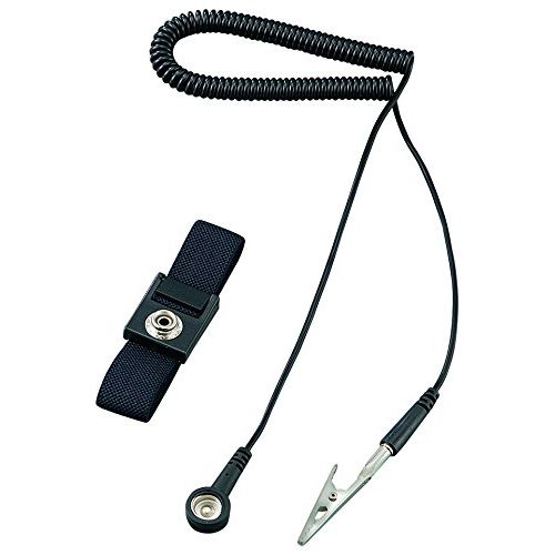 As One WBCR-18Black / 3-6721-02 Wrist Strap (with Cord)