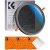 K&F Concept 77mm ND2-32 & CPL Filter, Multi-functional Filter, 2-in-1, 2-in-1, Dimming + Polarizing Effect, 18 Layer Nano Coating, Waterproof, Oleophobic, Scratch Resistant, Variable ND Filter