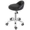 Adjustable Height Hydraulic Rolling Swivel Salon Stool Chair with Backrest Black