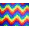 Super Soft Cuddle Fleece Digital Print Fabric Material Rainbow Wave 5MTR