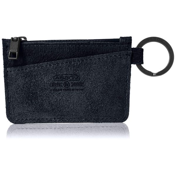 ASSOB Water Proof Suede Compact Wallet Mini Wallet, navy