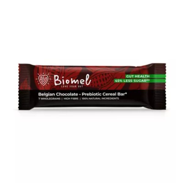 Biomel Prebiotic Cereal Bars Belgian Chocolate 45g