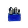 5 Pc Set HSS Single Flute Countersink Drill Bit 90 Degree Channeling Deburring