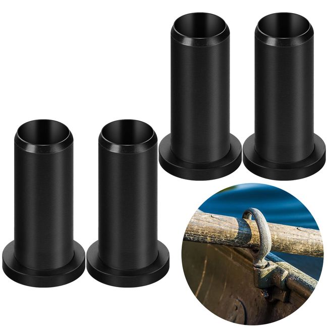 Watayo 4 PCS Oar Lock Socket Insert -1/2" Oarlock Bushing -Nylon Oar Sleeve for Oar Protector Boat Hardware Socket Boat Tool Holder