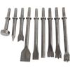 9 Pack Pneumatic Air Hammer Punch Chipping Bits 0.39 In Shank Tools Set Chisel