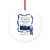 CafePress Mt. Whitney Round 4" MDF Holiday Ornament