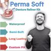 Perma Soft Denture Reliner Kit --1 Kit -Reline for UPPER or LOWER  Denture 