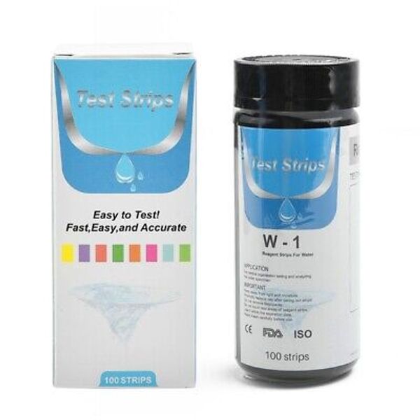 Water Hardness Test Strips Kit (100 STRIPS) Drinking Water Softener Testing Tool