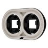 QR1 Series Surface-Mounted Porcelain Retro Frame 2-Way Black