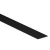 Black PVC Flat Strip Bar, 30mm x 1.5mm x 3 Metre, Solid Plastic Profile