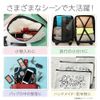 bath&bath Pouch Solid Canvas Multi Case Set Beige Zipper Canvas Bag Pencil Case, 20pcs Black Fasteners Small, Solid Pouch