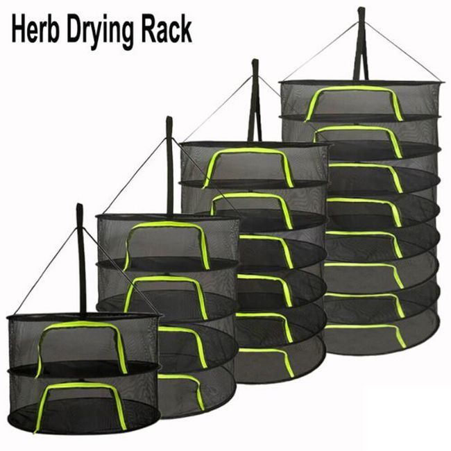 Herb Drying Rack, Drying Net Herbs, 1/2/3 Layer Hanging Mesh Net
