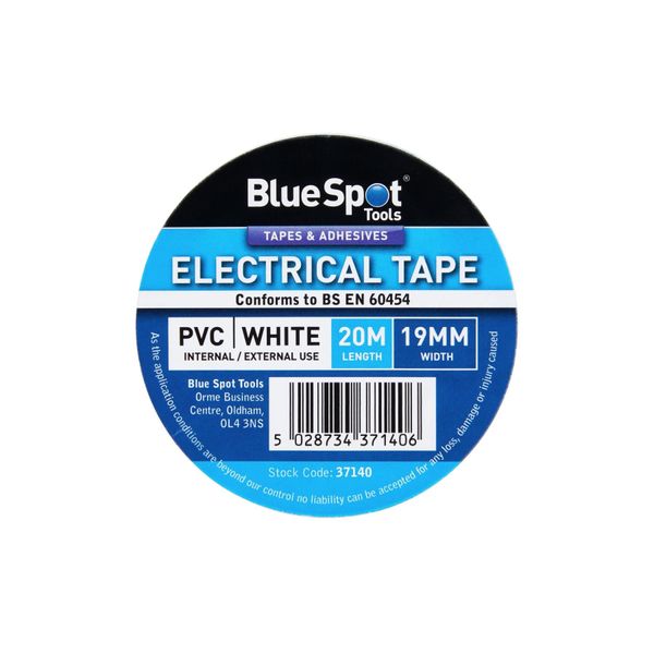 Blue Spot Tools - 20M White PVC Electrical Tape