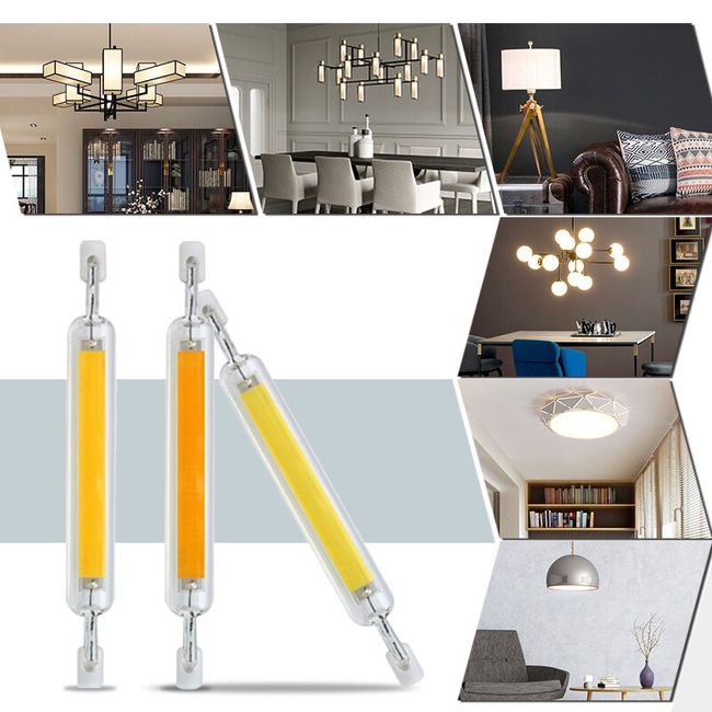 R7S LED 118mm 78mm Dimmable COB Lamp Bulb Glass Tube 10W 20W