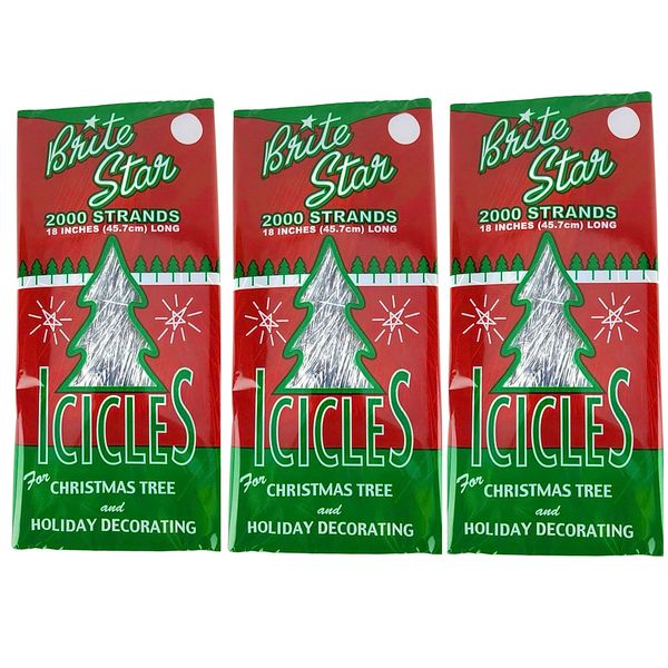 Brite Star Icicles for Christmas Tree (3 Pk)