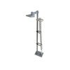 dustpan single head tall yard lamp (Black Ladder with White