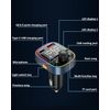 Wireless USB C Bluetooth Car Adapter with Fast Charging & Colorful Backlighting