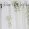 Tyrone Yorkshire Linen Bracken Leaf Voile Panel, Green 90"/229cm