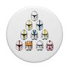 Star Wars Clone Troopers Helmet Pyramid PopSockets Swappable PopGrip