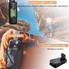 4K Body Camera with External Microphone, Mini Video & Audio Pocket Cam 270° Rota
