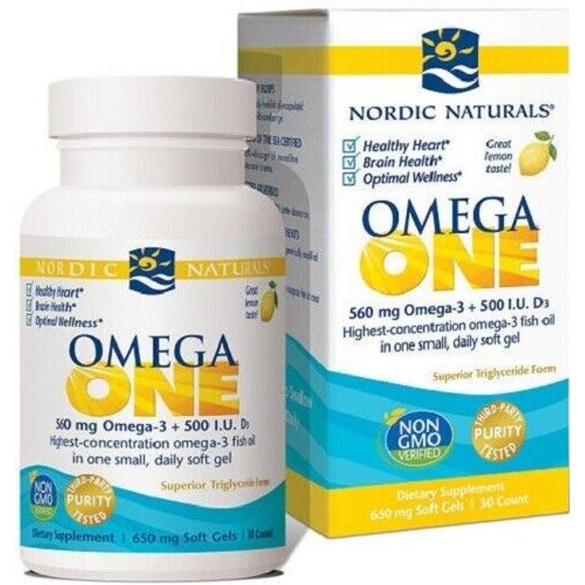 Nordic Naturals Omega One 560mg SoftGel Capsules 30 -  Wellness & Healthy Heart