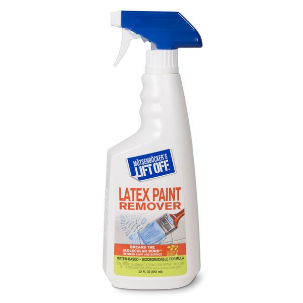 Motsenbocker's Lift Off 41301 22-Ounce Latex Paint Remover Spray is Environmentally Friendly Safely Removes Latex Paint and Enamel and Works on Multiple Surfaces Water-Based and Biodegradable