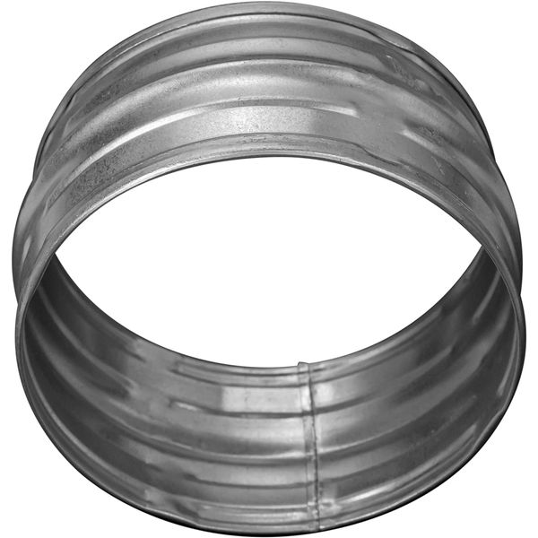 4" Inch / 100 mm Couplings for Ducts Without Gaskets - Metal Vent Duct Connector - Vent Extension - Galvanized Metal Pipe Connection - 4 Inch Dryer Vent Coupler - Rigid 4In Metal Hose Extension