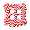 Off The Wall Plates - Fun Squigley Red Lines Decorative Acrylic Electrical Cover - Double Outlet