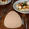 Pebble Placemat Set - Wood 2 Placemats Large 38cm Cherry