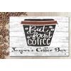 Customized But First Coffee Sign - Solid Wood