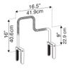 Carex Tri Grip Bathtub Safety Rail Chrome Finish