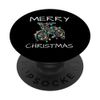 Merry Christmas Bicycle Lights Festive Fun PopSockets Standard PopGrip