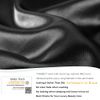 YANIBEST Silk Bonnet for Sleeping Braid Bonnet for Long Hair with Tie Band Bonnet for Braids Women Curly Hair Locs Black