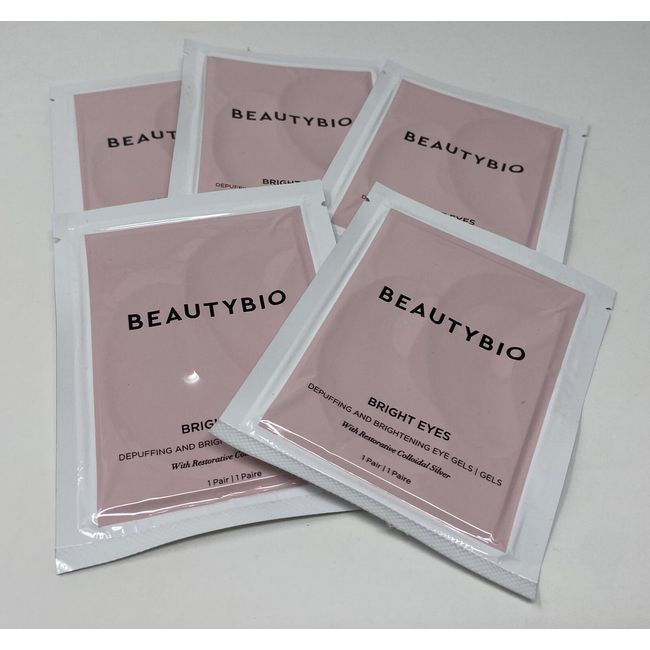 5 x BEAUTYBIO Bright Eyes Collagen-Infused Brightening Eye Patches New and Seal