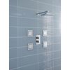 Ultra HEAD50 200 x 200 mm Square Fixed Head - Chrome