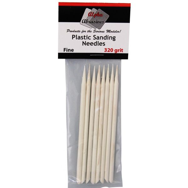 Alpha Abrasives Plastic Sanding Needles 320 Grit Fine Item 0403