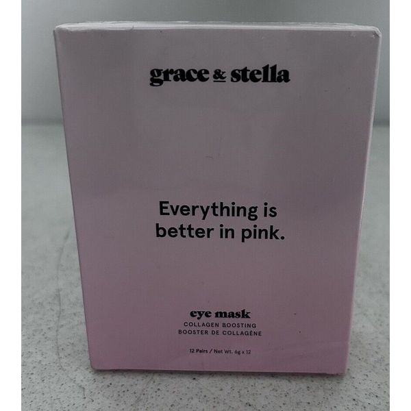 NIB Grace & Stella Everything is Better in Pink Eye Mask Set Box of 12 🌟