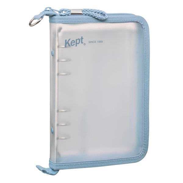 Raymay Fujii KP1155BG Binder Kept Multi Storage File Postcard Size Blue Gray