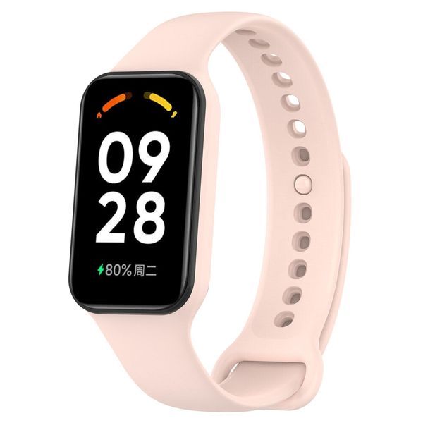 Panda Bobo for Xiaomi Redmi Smart Band 2 Wrist Strap Replacement Silicone Sport Watch Band (Light Pink)